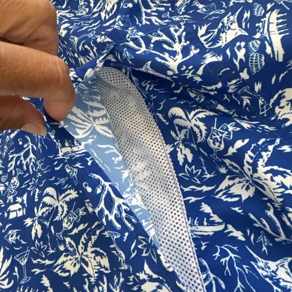 Columbia PFG Hawaiian Short Sleeve Shirt Button Up Hiking Fishing Medium Vented - Picture 6 of 10